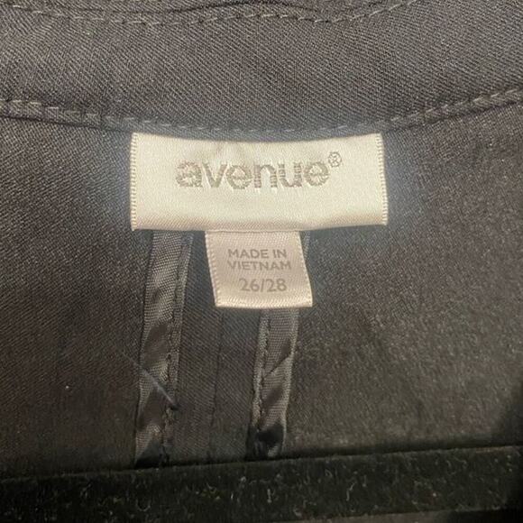 Avenue Full Zipper Utility Jacket Coat In Black And Silver Detail Size 3X - Picture 5 of 7